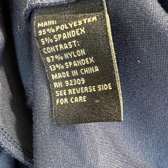 Diane Gilman Jacket Stretch Women's Size XL Blue Marble Cozy Office Casual - Picture 9 of 9